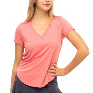 Lucky in Love Patch Stripe Women's Tennis Top CT545-G39652