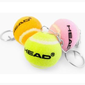 Head Mini Tennis Ball Keychain