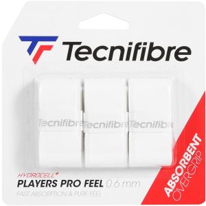Tecnifibre Player Pro Feel Overgrips x 3 52PLAPRO-WH