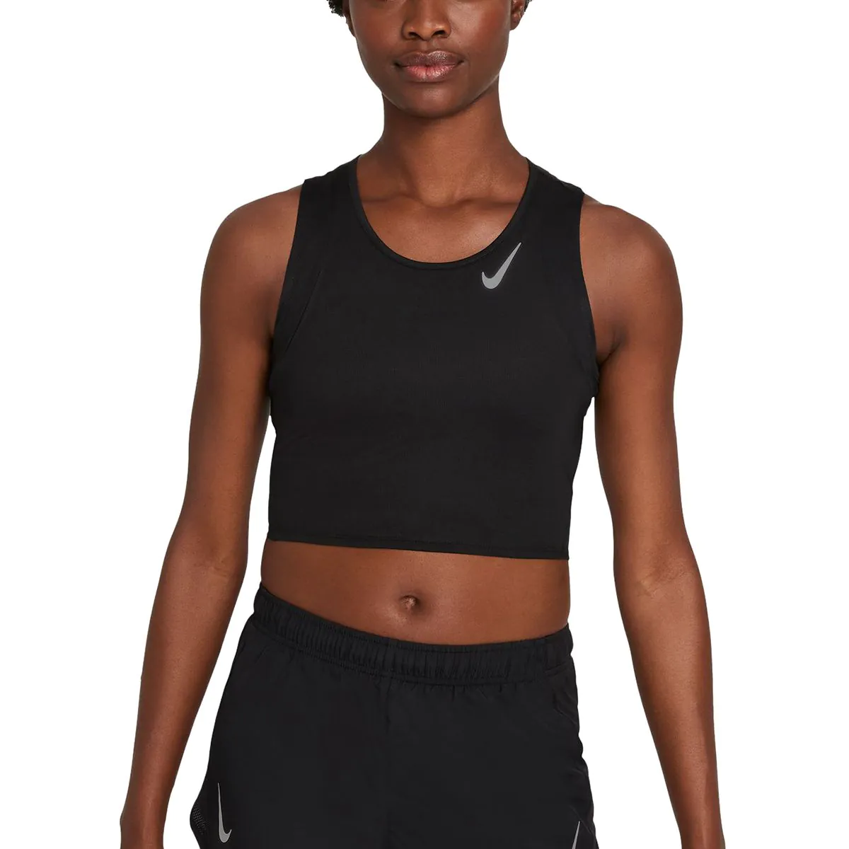 Nike Dri FIT Race Women s Cropped Running Tank DD5921 010
