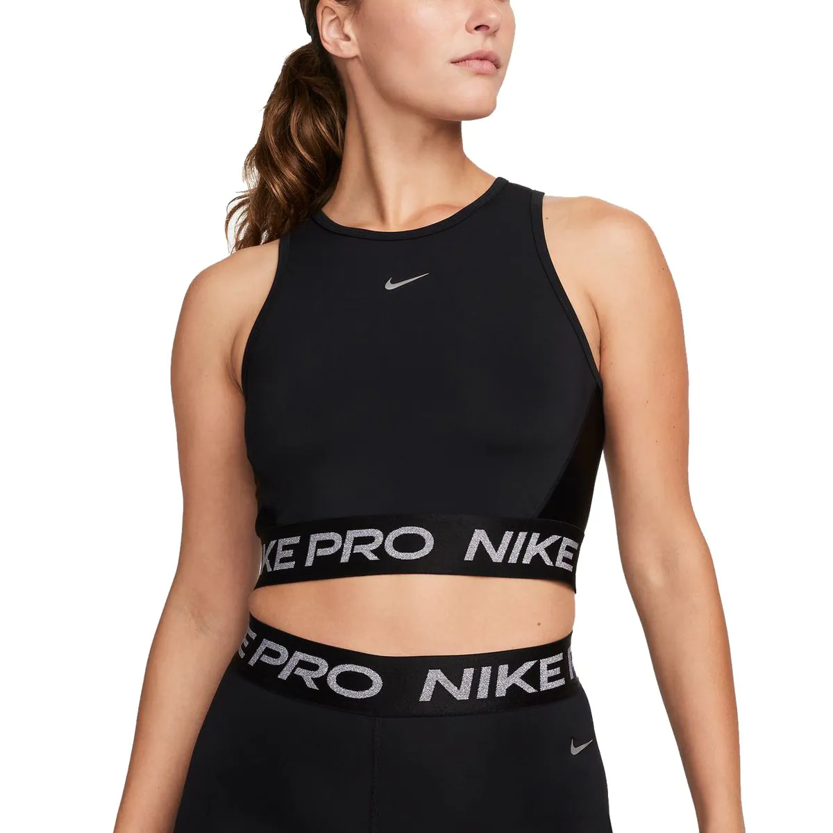 Nike Pro Dri FIT Women s Cropped Tank Top