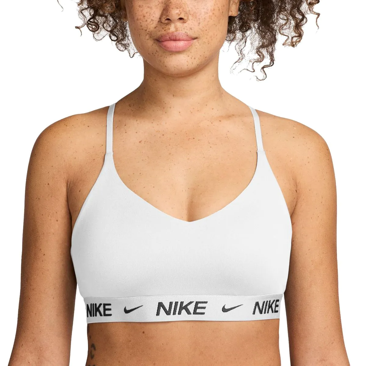 Nike indy logo back sports bra top