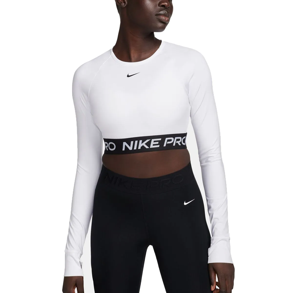 Nike Pro 365 Dri FIT Cropped Women s Long Sleeve Top