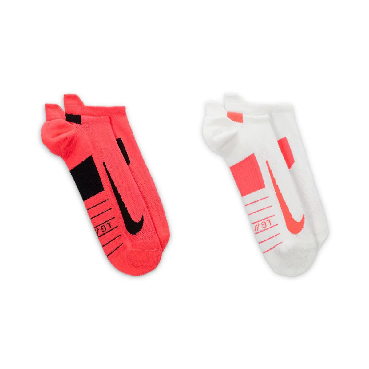 Nike Multiplier Running No-Show Socks x2