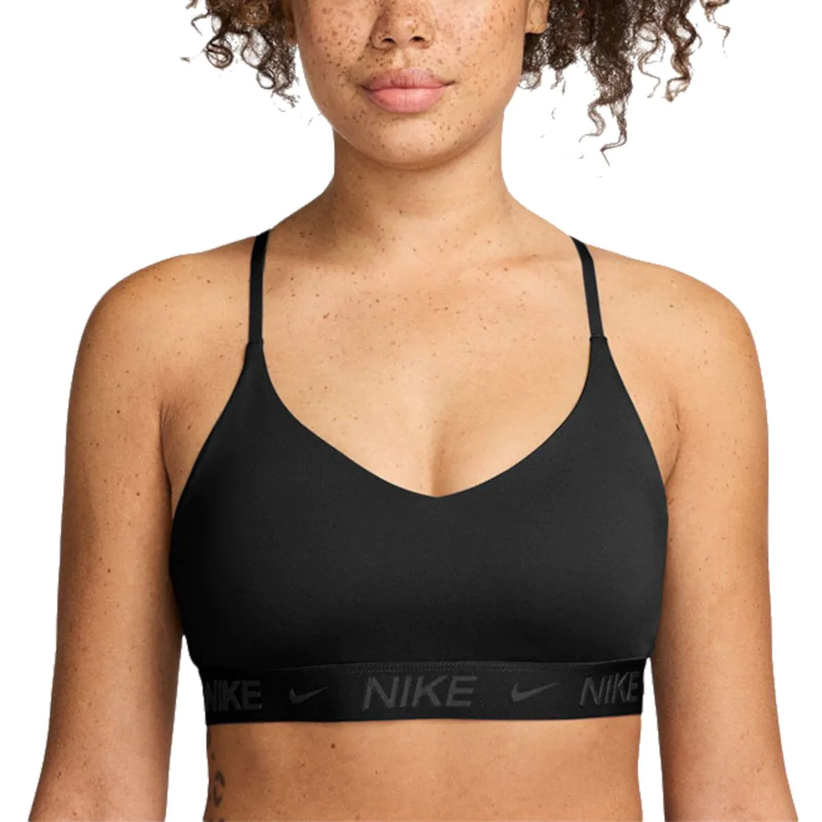 Nike indy logo back women's light support sports bra discount
