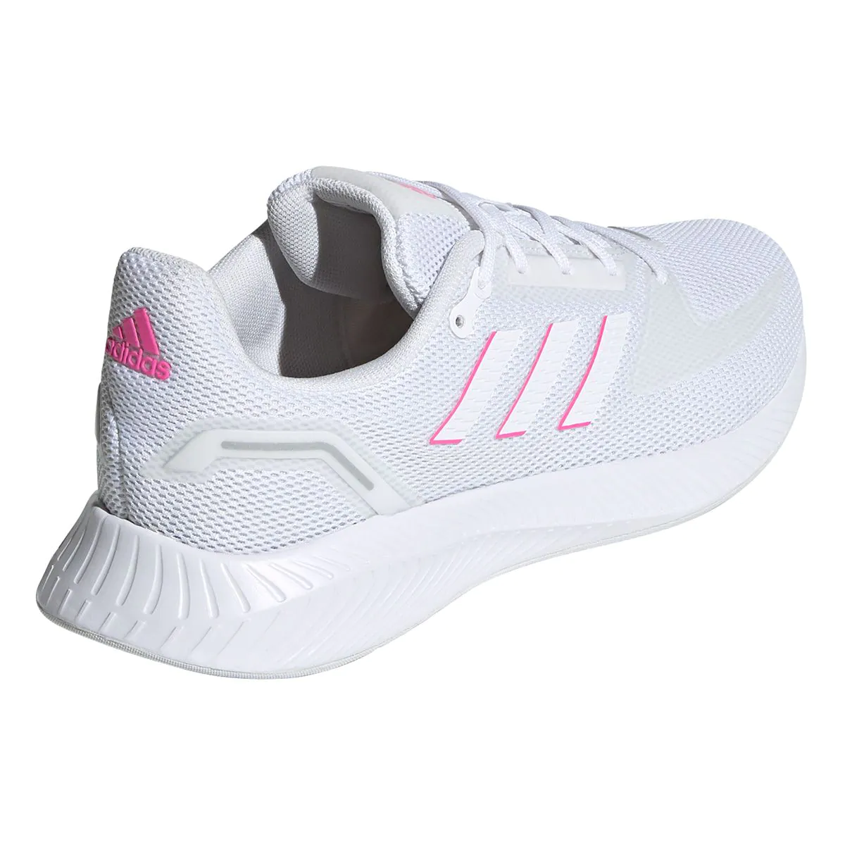 Adidas women's falcon running shoes white clearance