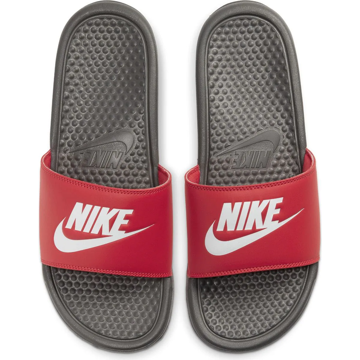 Nike grey slippers 2025