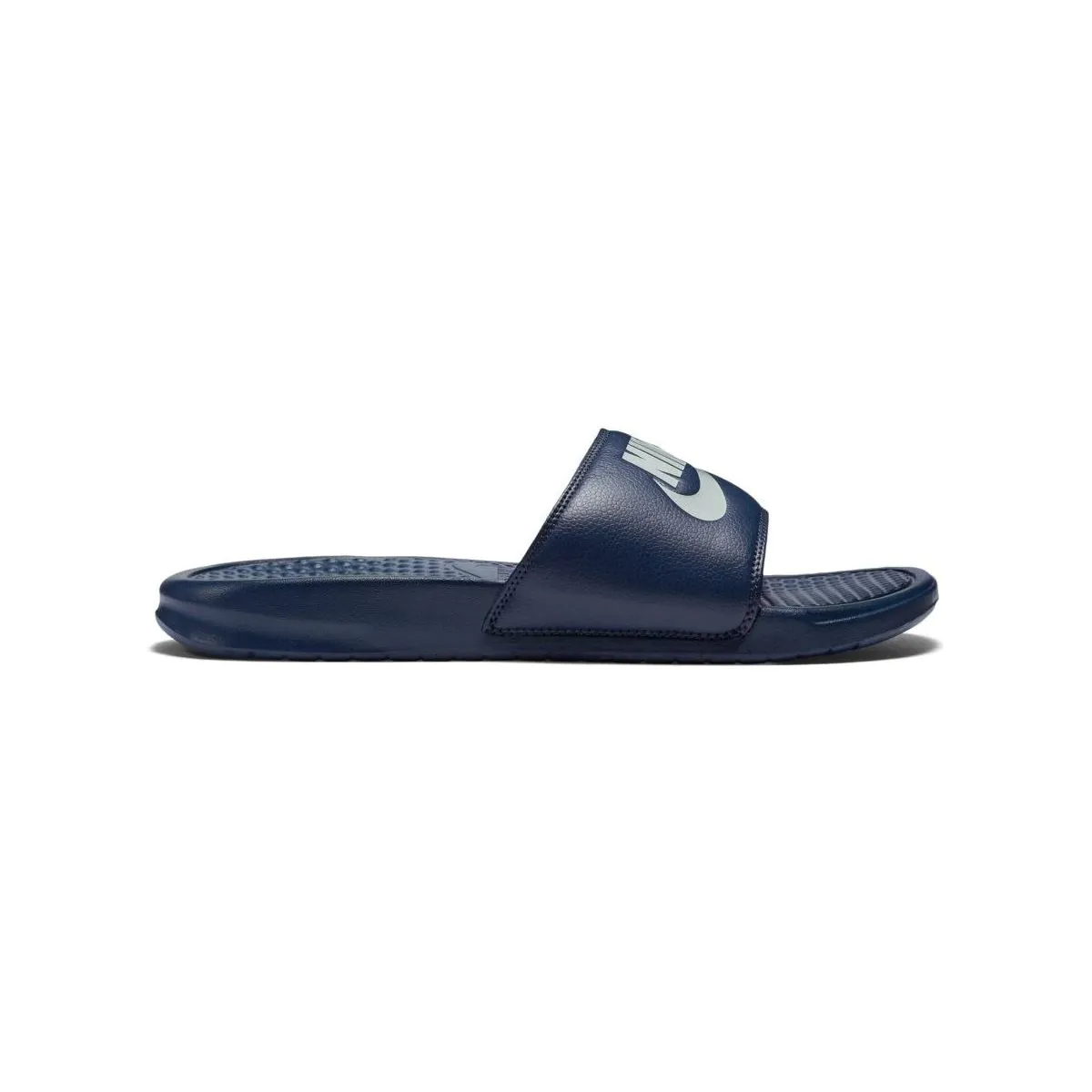 Nike blue slippers hotsell