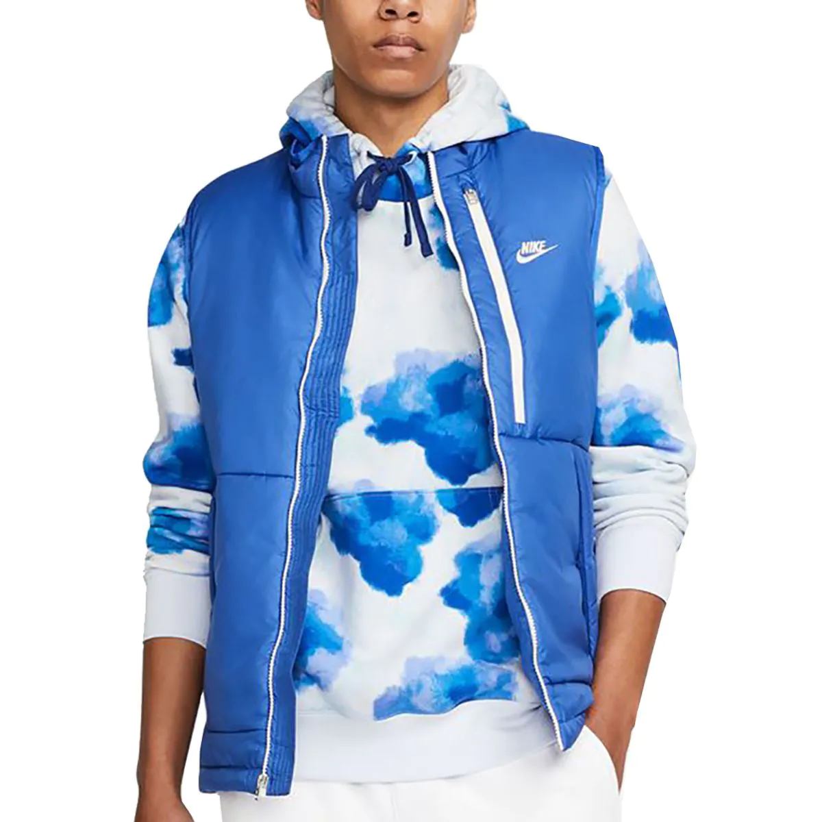 Nike hooded vest mens deals