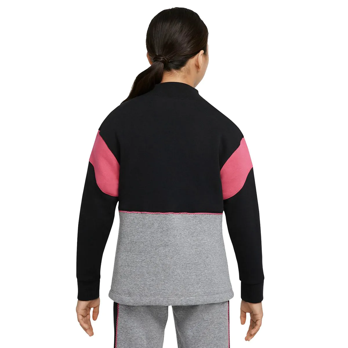 Nike Sportswear Big Kids Fleece Long Sleeve Mock Neck Top DM