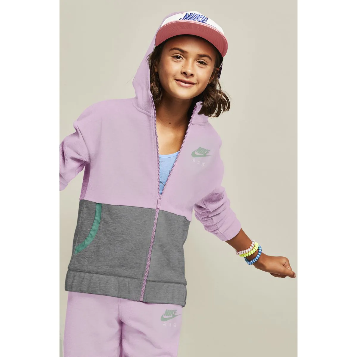 Nike Air Girls Full Zip Hoodie CU8302 676