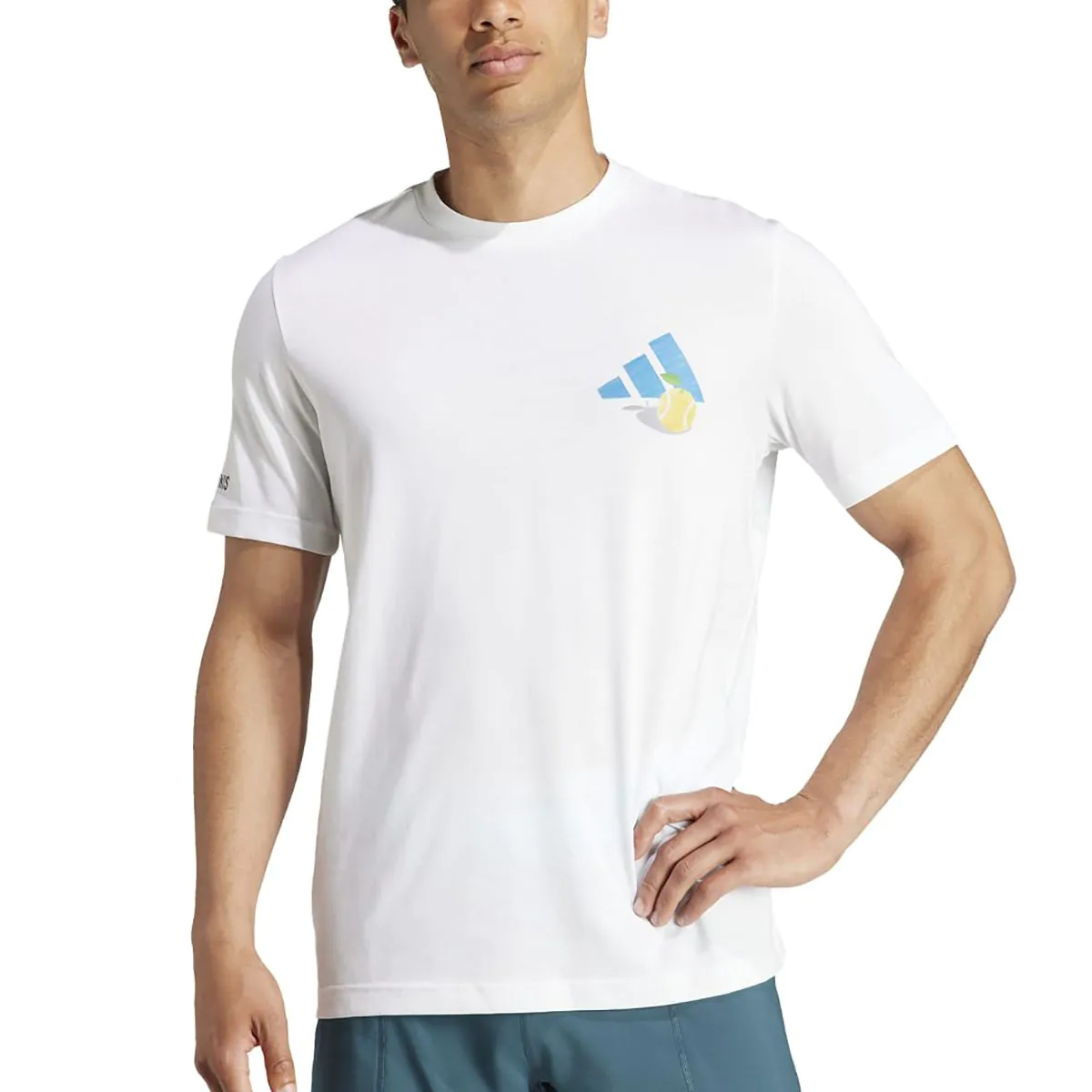 Adidas Aeroready Daily Served Graphic Men s Tennis T Shirt I