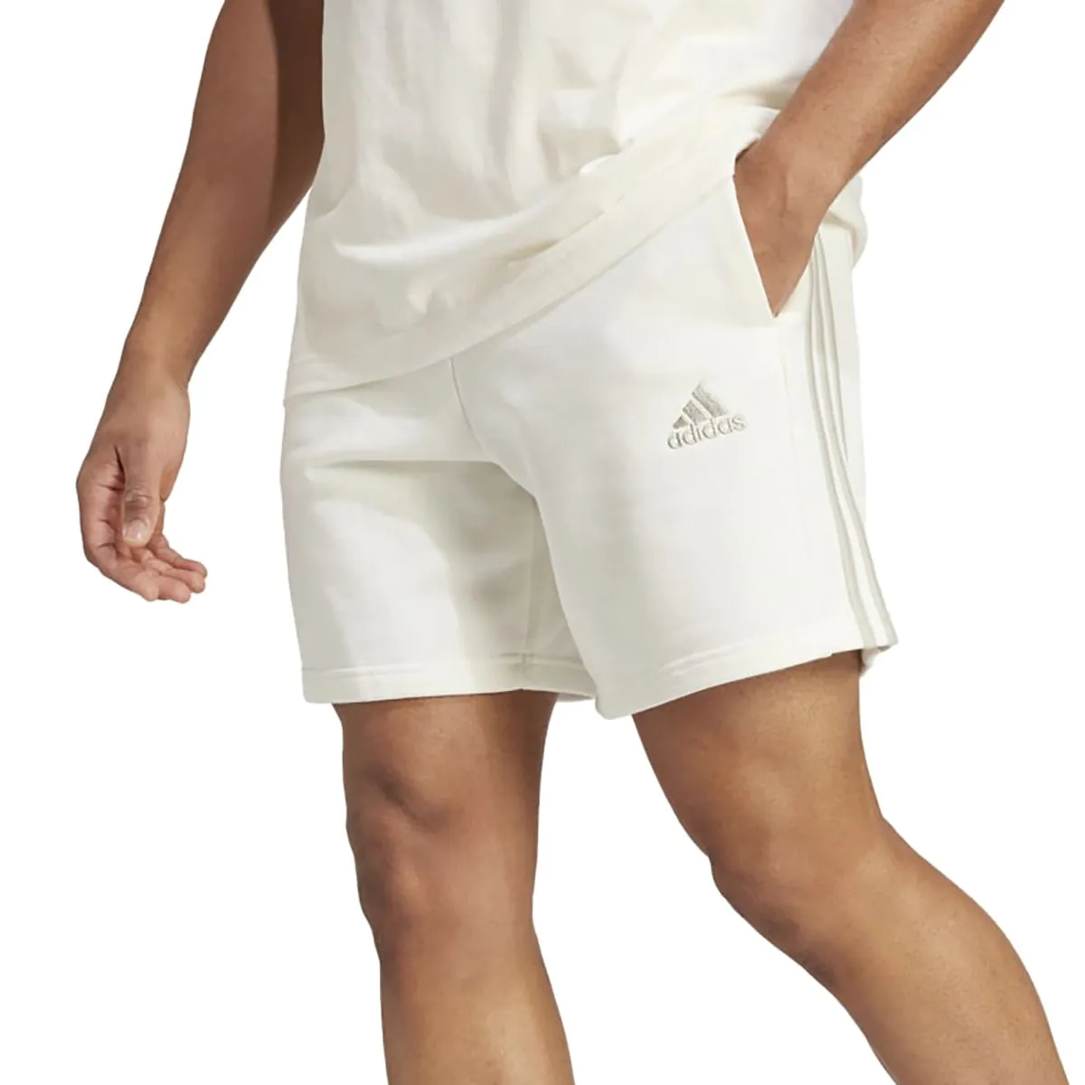 adidas ssentials French Terry 3 Stripes Men s Shorts IS1344