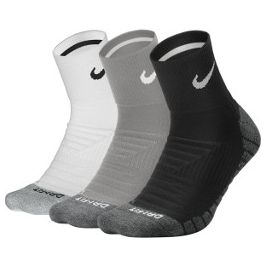 Virgen Aeródromo Barbero Nike Dry Cushion Unisex Quarter Training Socks x 3 SX5549-90
