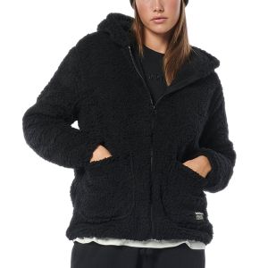 Body Action Sherpa Oversized Women's Jacket 071228-01-Black