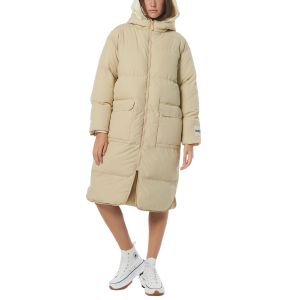 Body Action Oversized Longline Women's Padded Coat 071230-01-Beige