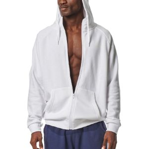 Body Action Fleece Full-Zip Men's Jacket 073315-01-White