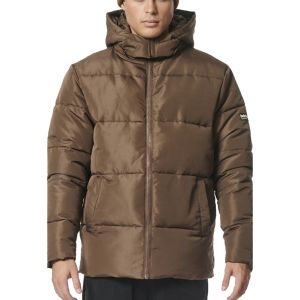 Body Action Puffer Men's Jacket 073327-01-Chocolate Brown