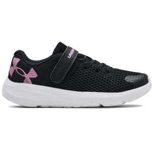 Under Armour Girl's Pre-School Pursuit 2 AC Big Logo Running Shoes