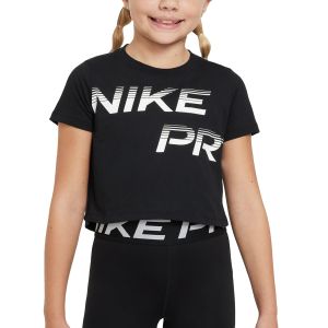 Nike Pro Big Kids Dri-FIT Cropped T-Shirt FN9691-010