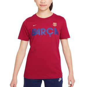 Nike FC Barcelona Mercurial Big Kids Soccer T-Shirt FQ7137-620
