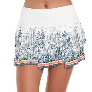 Lucky In Love Palms D'Amour Pleated  Women's Tennis Skirt CB398-N13407