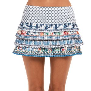 Lucky In Love Playing In Paradise Women's Tennis Skirt