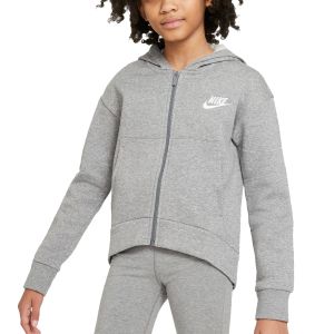 Nike Sportswear Club Fleece Girls' Full-Zip Hoodie DC7118-091
