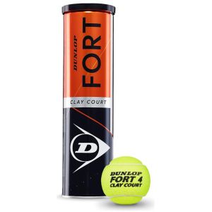 Dunlop Fort Clay Court Tennis Balls x 4 9601197