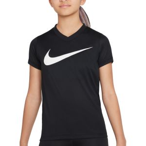 Nike Dri-FIT Legend Big Kids' (Girls') V-Neck Training T-Shirt DX3430-010