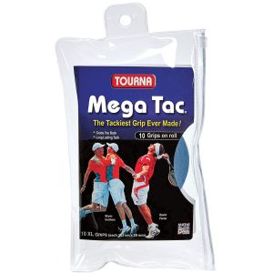Tourna Mega Tac Tennis Overgrips x 10 MT-10XL-B