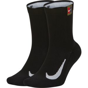 NikeCourt Multiplier Cushioned Crew Tennis Socks (2 Pairs)