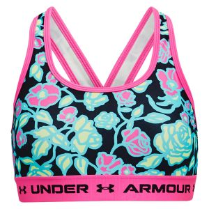 Under Armour Girls Crossback Printed Sports Bra 1369972-002
