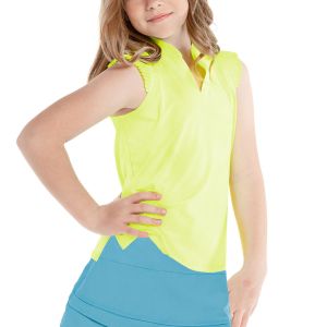 Lucky In Love Pleat Me Up Girls' Tennis Tank