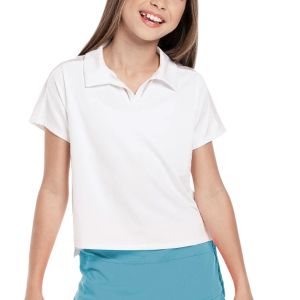 Lucky In Love Cropped Girls Polo T257-110
