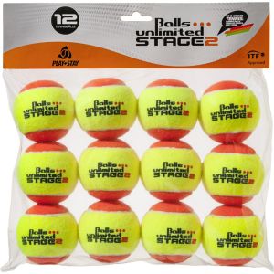Topspin Unlimited Stage-2 Junior Tennis Balls x 12