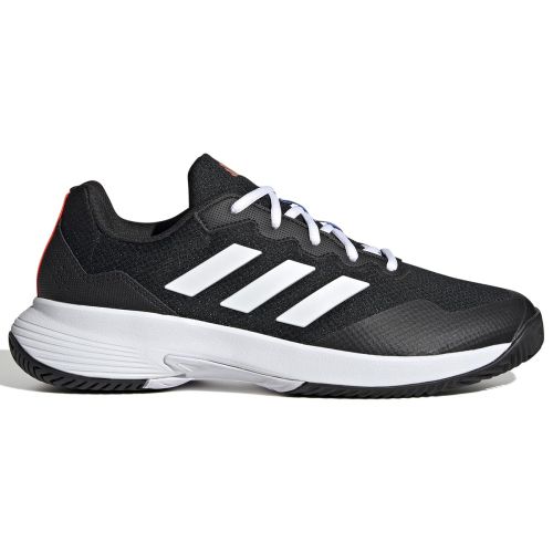 Adidas Men's SoleMatch Control Tennis Shoes, Size 10, White/Black/Silver