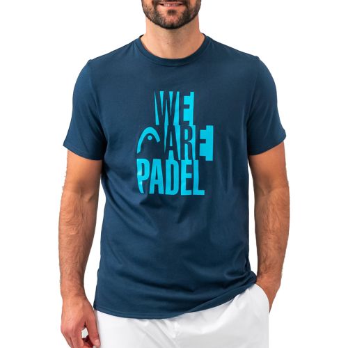 Polera Pádel Hombre Head Padel T-shirtmen Celeste