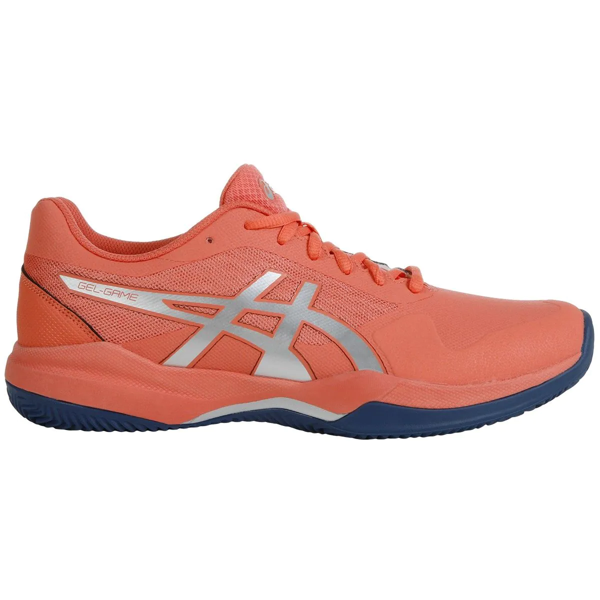 Asics gel game 7 shop womens tennis shoe - papaya/silver