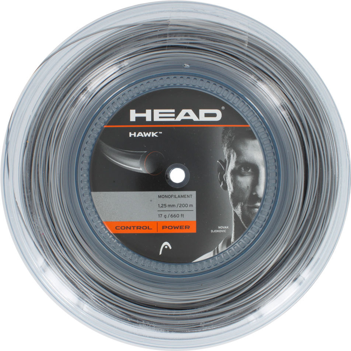 HEAD(ヘッド)　281113　HAWK　200m　グレー　ガット