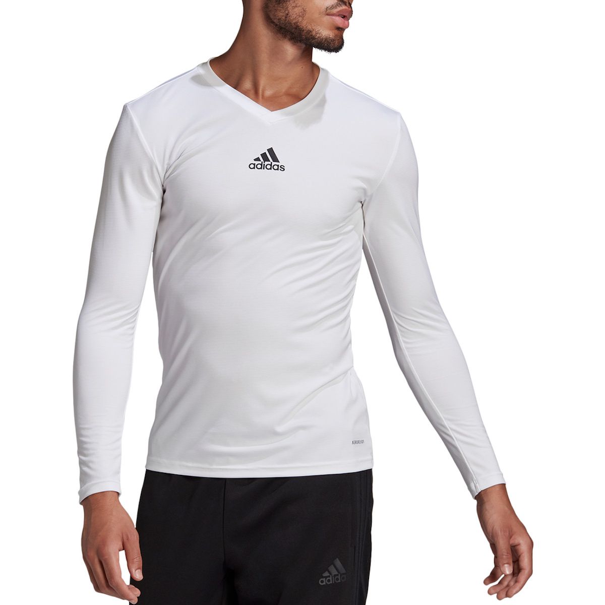 Adidas white long sleeve top sale