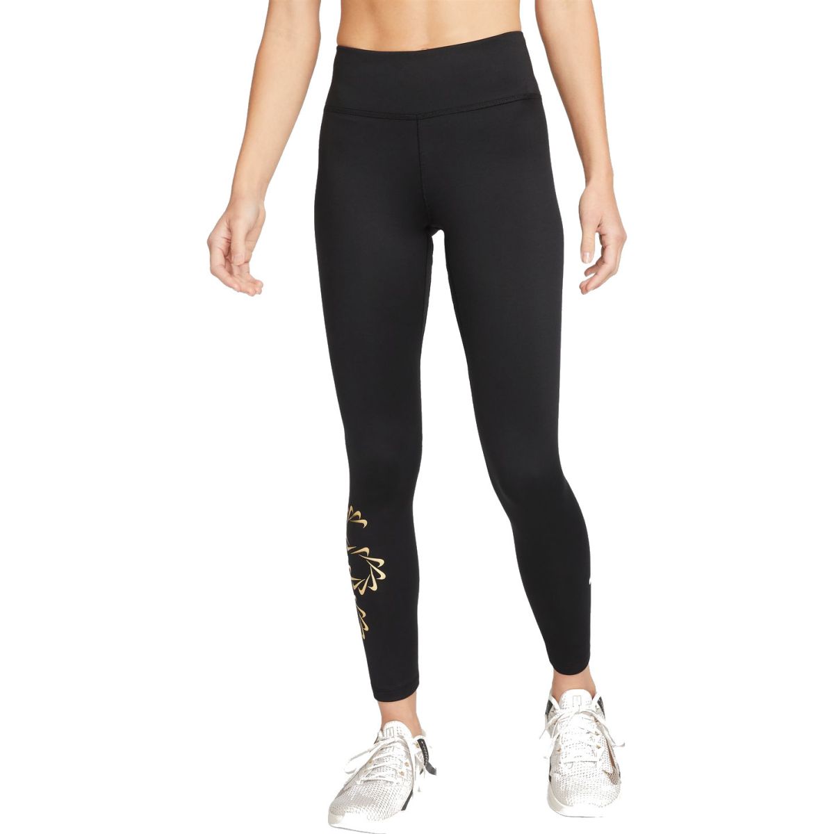 Nike Therma FIT One Women s Mid Rise Graphic Training Leggin