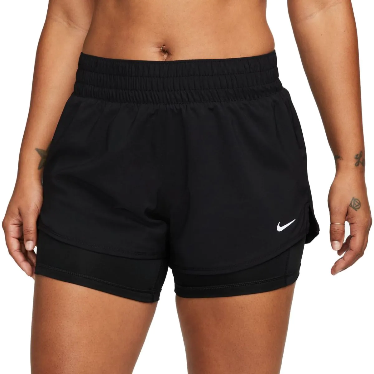 Nike Dri FIT One Women s Mid Rise 3in 2 in 1 Shorts DX6012 0
