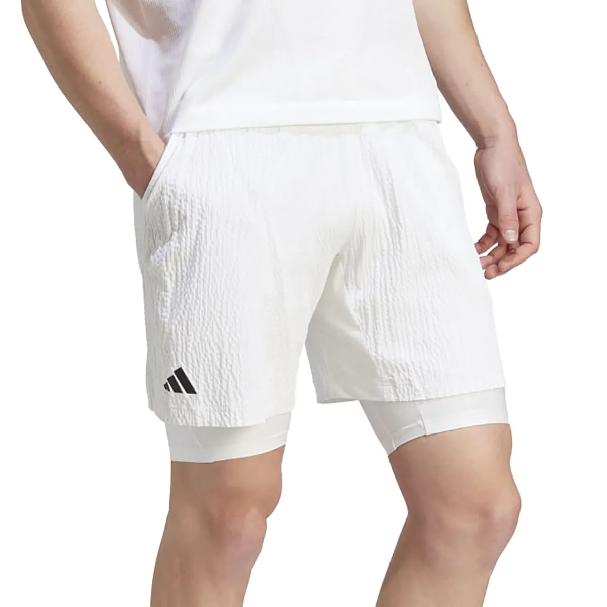adidas Aeroready 2 in 1 Seersucker Pro Men s Tennis Shorts I