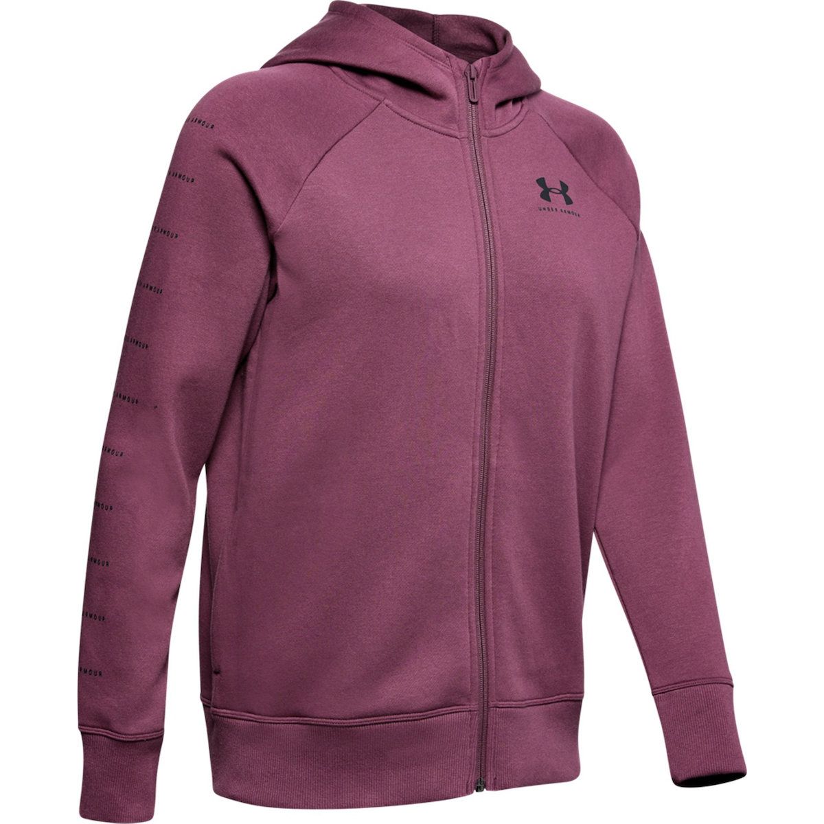 Purple Under Armour Rival Fleece Graphic LC Womens Sweatshirt 