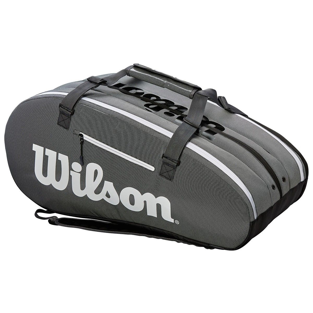 Wilson Super Tour 2 Compartment Small Tennis Equipment Bag Holds 6 Rackets Red 