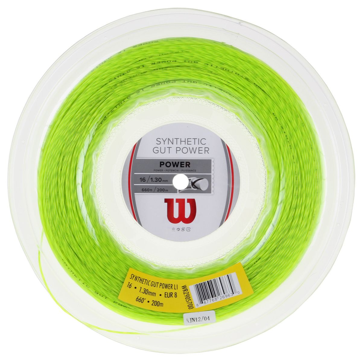 Wilson Synthetic Gut Power Tennis String (1.30mm, 200m) WRZ9